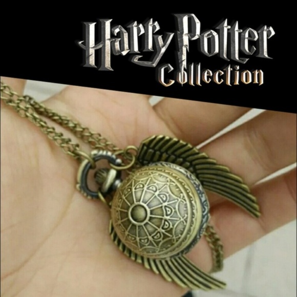🎃🕸️ Harry Potter Golden Snitch Hidden Watch Pendant 🏆Host Pick🏆 - Picture 2 of 8